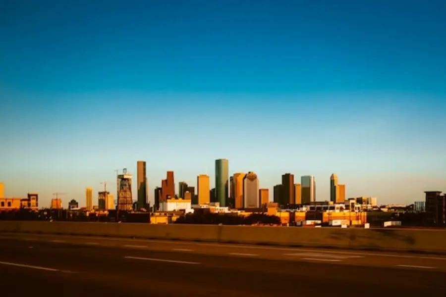 Houston town Skyline from a distance